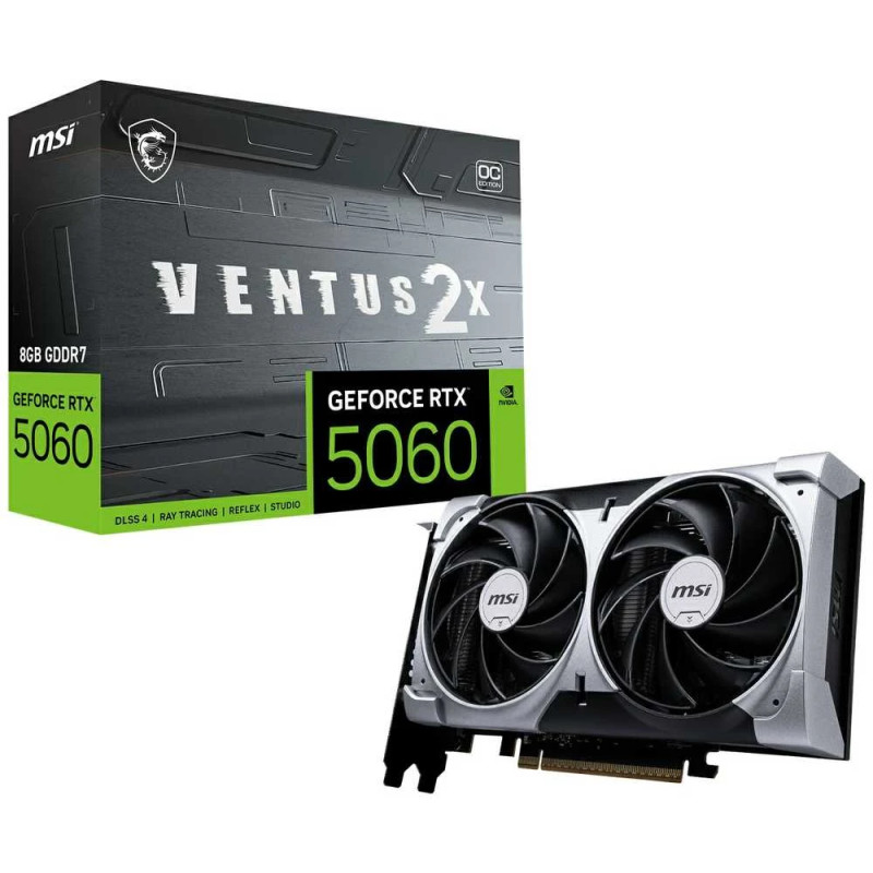 Vaizdo plokštė MSI GeForce RTX™ 5060 8G VENTUS 2X OC