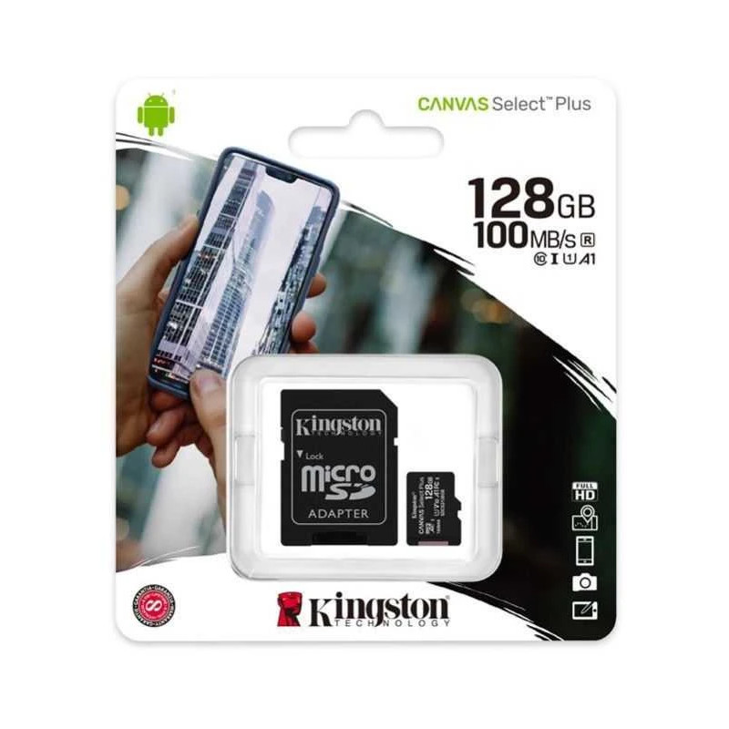 Atminties kortelė Kingston microSDXC Canvas Select Plus 128GB
